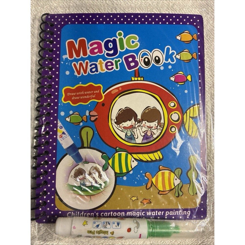 Magic Water Book Repeat To Use Water Fillable Pen Under The Ocean Easter Basket